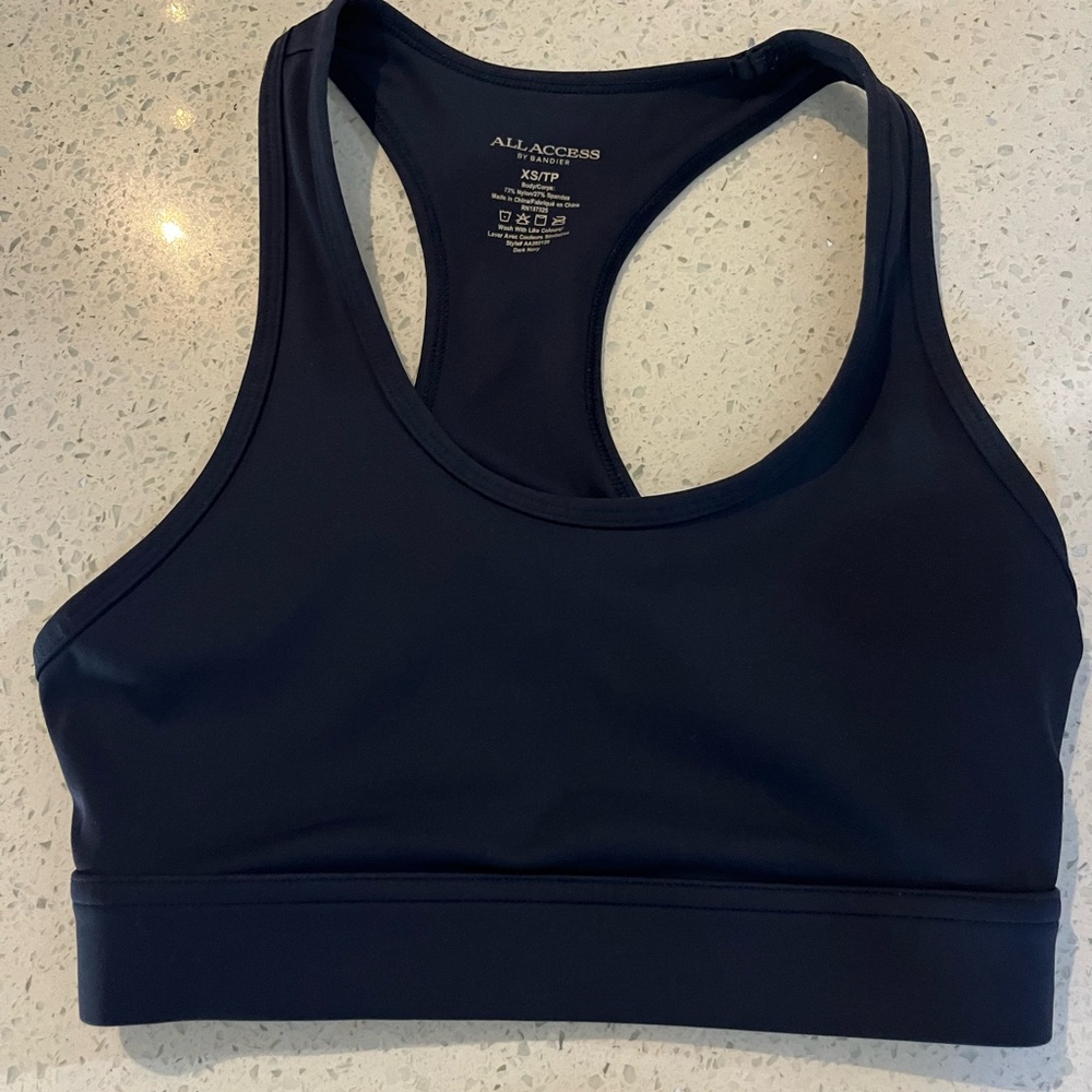 All Access Midnight Blue Sports Bra